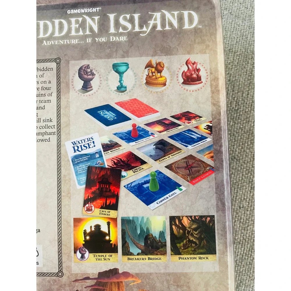 Forbidden Island Board Game Gamewright 2010 Cooperative Family Strategy Complete